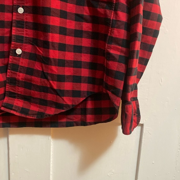 J. Crew Red and Black Casual Button Down Shirt-slim fit - Picture 9 of 15